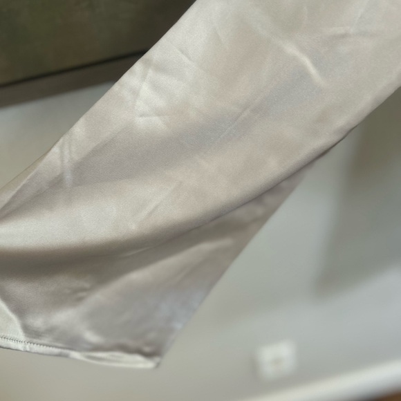 NWT Wild Fable Satin Dress in Silver - Picture 7 of 11